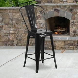 BizChair Outdoor Bar Stools in Outdoor Bar Furniture Clear Walmart