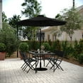 thumbnail image 1 of BizChair Set of 4 Commercial Grade Indoor/Outdoor Folding Chairs with Black Flex Comfort Material Backs and Seats and Black Metal Frames, 1 of 16
