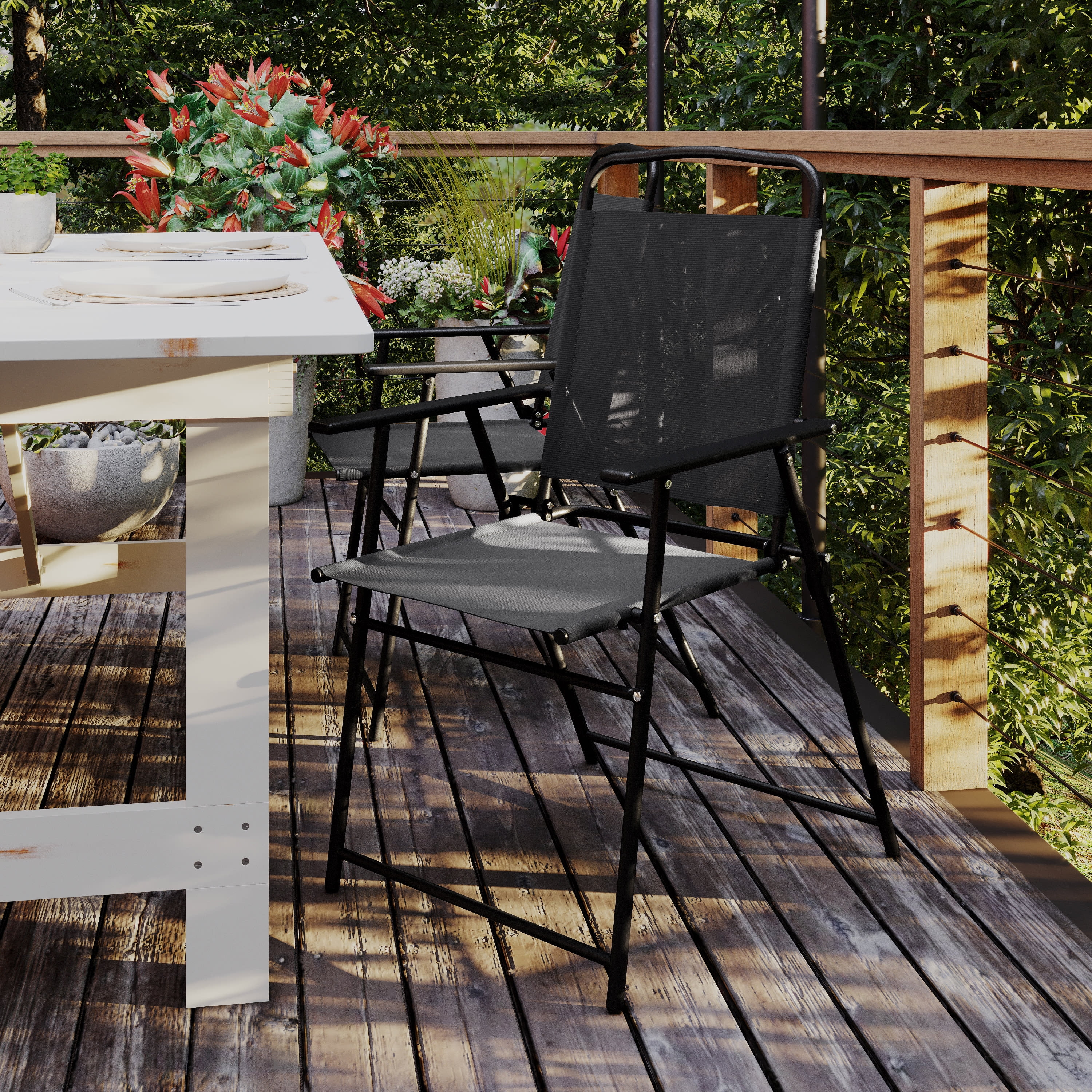 Foldable lawn on sale chairs walmart