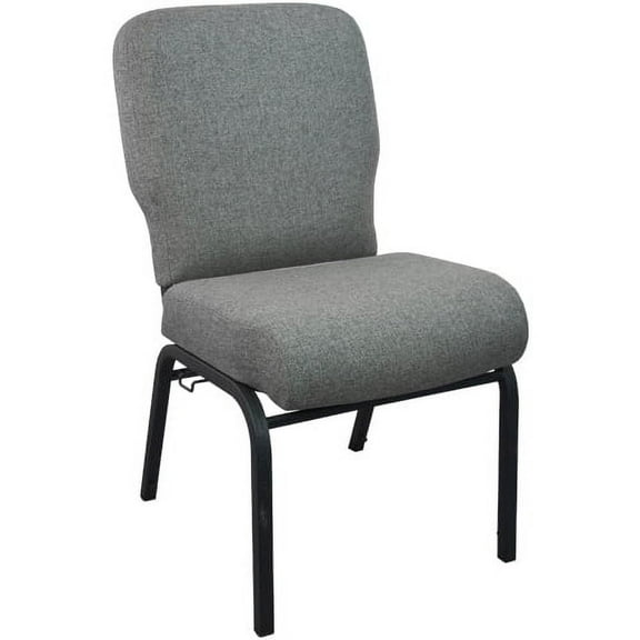 BizChair Signature Elite Charcoal Gray Church Chair - 20 in. Wide