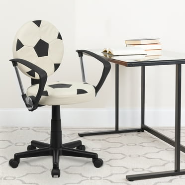 BizChair Soccer Swivel Task Office Chair with Arms