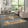 thumbnail image 1 of BizChair Southwest Native, Area Rug (6 Feet X 9 Feet), Blue, 1 of 7