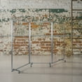 thumbnail image 1 of BizChair Transparent Acrylic Mobile Partition with Lockable Casters, 72"H x 36"L (3 Sections Included), 1 of 13
