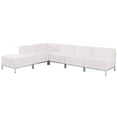 thumbnail image 1 of BizChair White LeatherSoft Sectional Configuration, 6 Pieces, 1 of 4