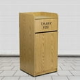 thumbnail image 1 of BizChair Wood Tray Top Receptacle in Oak, 1 of 13