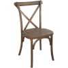 thumbnail image 1 of BizChair Wood X Back Chair, Light Brown (Set of 2), 1 of 7