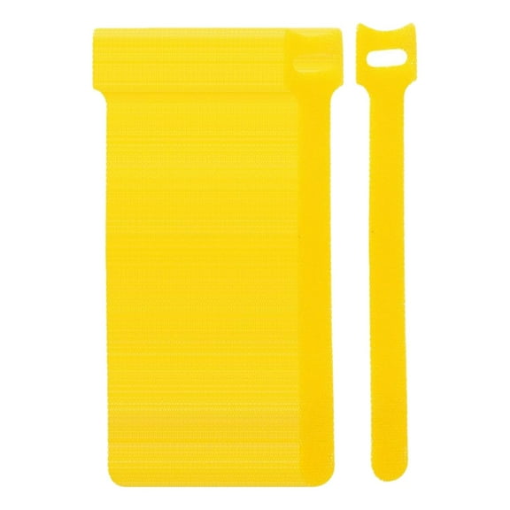 Bizhua 100Pcs White Earphone Data Cable Velcro Cable Tie Power Cord Storage Cable Tie Yellowt Type Self Adhesive Tape Model 2024 100Pcs 12 X 150Mm Cable Tie Reusable Tape