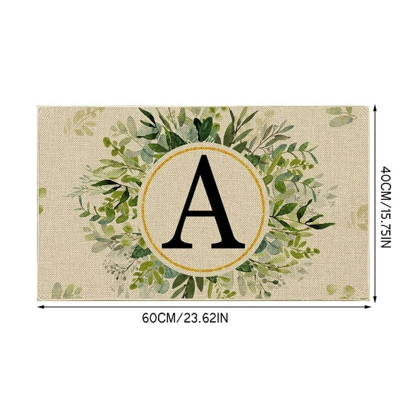 Bizhua Alphabet Floor Mat Aa1Pcs Summer Floor Mats Letter Family Last Name Initial Doormat Summer Doormat Holiday Mats Welcome Door Mats