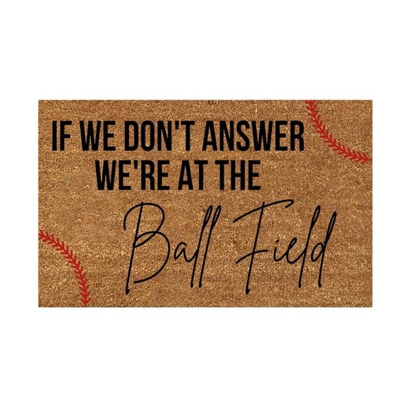 Bizhua Baseball Mat Bbaseball Copywriting Floor Mat Polyester Door Mat Holiday Home Decor Mat
