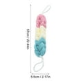 thumbnail image 1 of Bizhua Bath Ball Long Bath Flower Clean Bath Towel Back Scrubbing Bath Towel Blue + Beige - Bath Towellong Bath Loofahs Stretchable Braided Mesh Exfoliating Loofah Back Scrubber Ball Body, 1 of 8