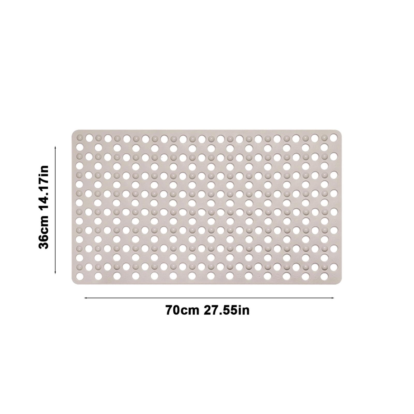 Bizhua Bathroom Anti-Slip Mat Aasquare Shower Mat Extra Large Non Slip Mat for Elderly & Kids ...