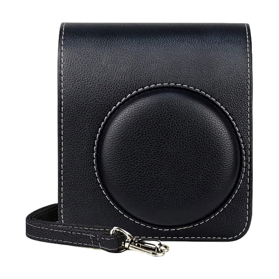 Bizhua Black Mini40 Camera Storage Baginstant Camera Bag for Mini 40 Bags Film Pu Leather Travel Camera Cover Compact Phone Case with Removable Shoulder Strap