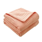 Bizhua Blanket Bedding Pure Cotton Blanket Lightweight Warm Blanket Soft and Breathable Suitable for All Seasons, 1  Soft Thermal Blanket