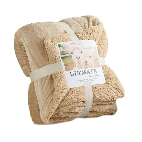 Bizhua Blanket Blanke Wool Flannel Lamb Blanket Blanket Double Gift Leisure Eveluo Composite Thickened Blanket Home Textiles, Blanket *1