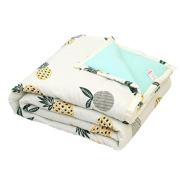 Bizhua Blanket Feel You Pineapple Bedding Duvet Set Queen Size Cute Fruit Decorated Summer Cool Quilt Girls Boys Modern Microfiber Quilt Conditioned Summer Cool Quilt, 1* Summer Cool Quilt