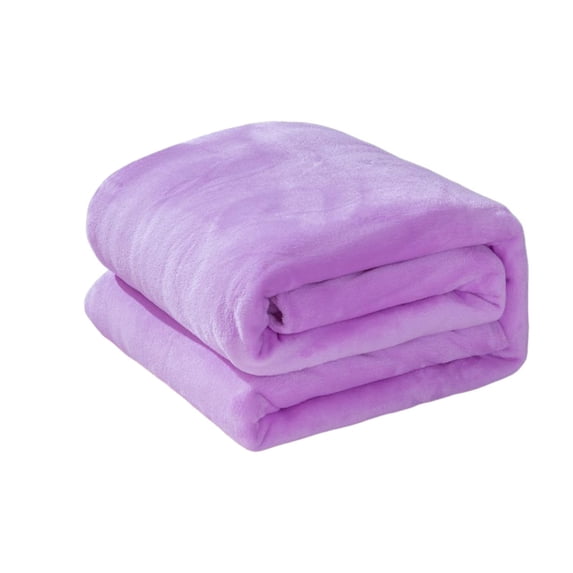 Bizhua Blanket This Is A Solid Color Double Velvet Bed Sheet and Blanket with A Physical Towel of 70X100Cm, One Blanket