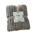 thumbnail image 1 of Bizhua Blanket Wide Strip Thickened Imitation Hair Border Coral Fluff Blanket Flannel Blanket Cover Blanket, A Blanket Is 180*200, 1 of 8