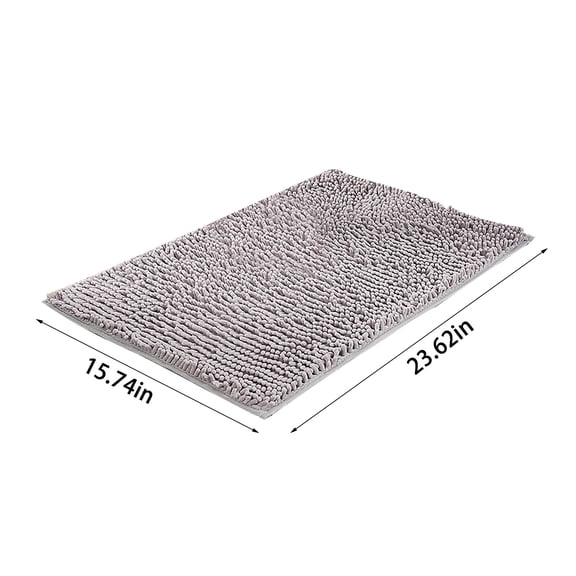 Bizhua Champagne Chenille Floor Matabsorbent Microfiber Dog Door Mat for Muddy Non Slip Washable Pet Rug Entryway Carpet Machine Washable Indoor Outdoor Mat