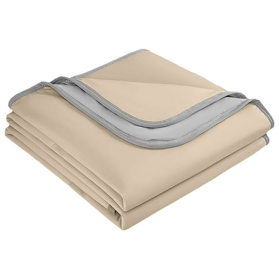 Bizhua Cool Quilt, Coffee Color, 200*230Cm"Cool Double Pin Summer Quilt" Solid Color Air Conditioning Liang Quilt Breathable and Skin Friendly Machine Washable Export Quality