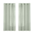 thumbnail image 1 of Bizhua Curtain Linen Sheer Curtains 63 Inch Length Semi Sheer Curtains Silver Linen Curtain Panels for Living Room/Bedroom Light Filtering Curtains 2 Panels, Two Curtains, 1 of 7