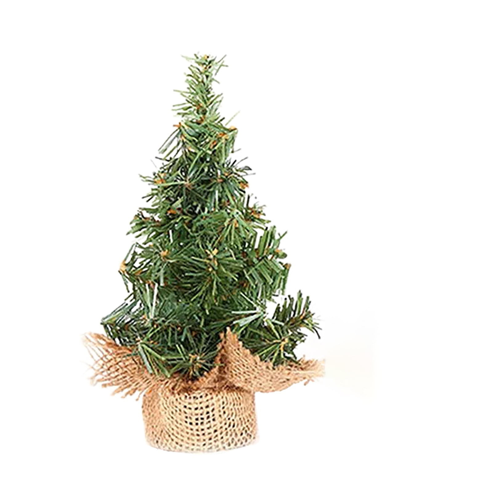 Bizhua Desktop Ornament Desktop Miniature Christmas Trees Mini Tree