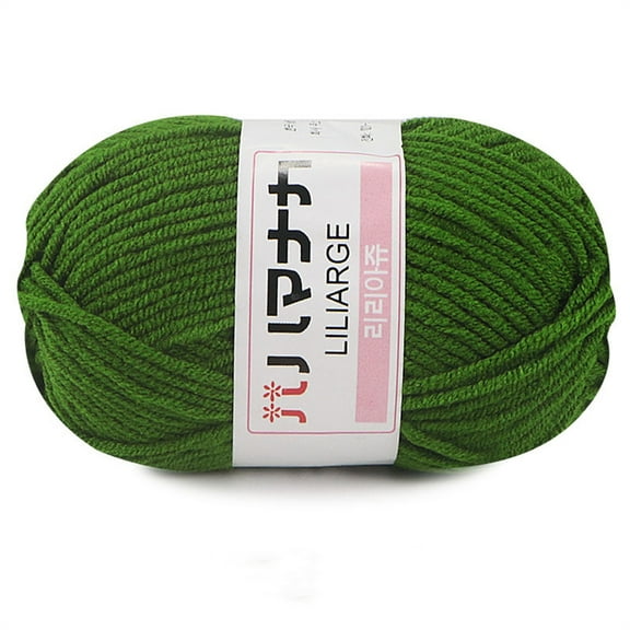 Bizhua Diy Knitting Diy1Pc Chunky Colorful Hand Knitting Milk Cotton Knitting Crochet Blended Cotton, 1X Milk Cotton Wool Thread
