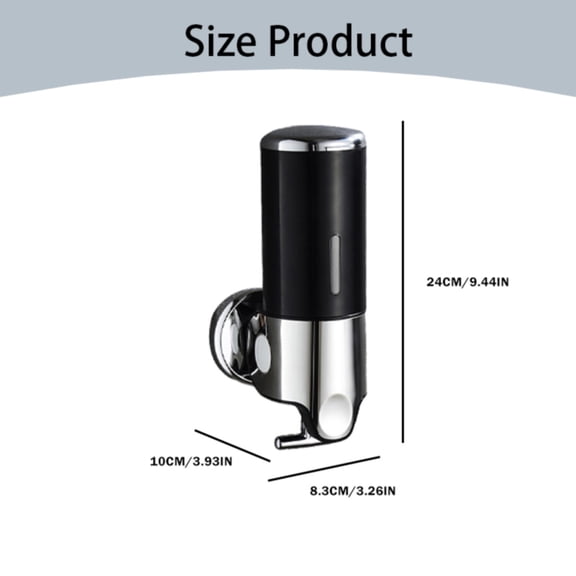 Bizhua Electroplating of Bathroom Soap Machinewall Mounted Bathroom Shower Pump Dispenser and Organizer Holds Shampoo Soap Conditioner Shower Gel for Bathroom Kitchen Hotel