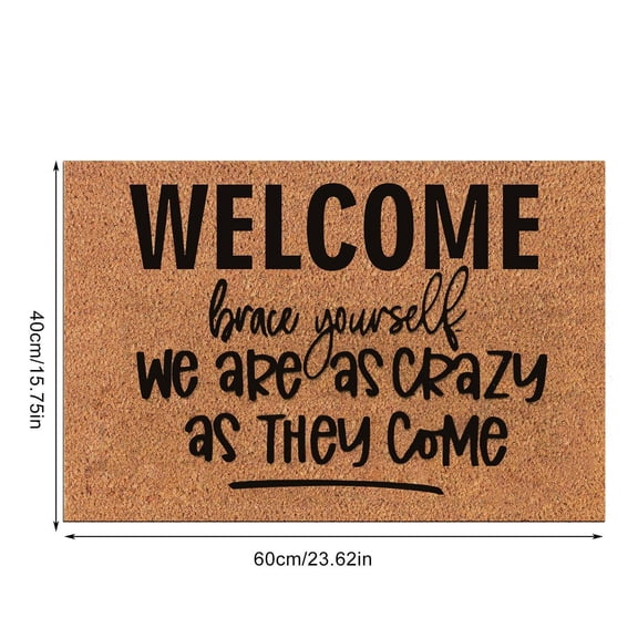 Bizhua Fun Letter Themed Carpet Gif You Hear Me Yelling Just Know I Said It Nicely 26 Times the Mom Carpet Door Mat Non Slip Entrance Door Entry Mat Absorbent Bathroom Fun Floor Mat 1Pc