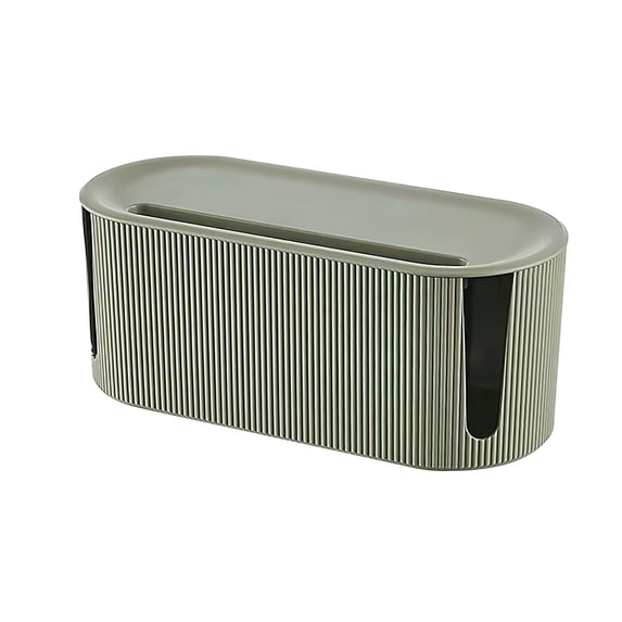 Bizhua Home Textile Storage No Rdic Cable Management Box Brown Wire Organizer Box Cable Tidy Box Wire Storage Extension for Computers Desks, 1X Storage Box