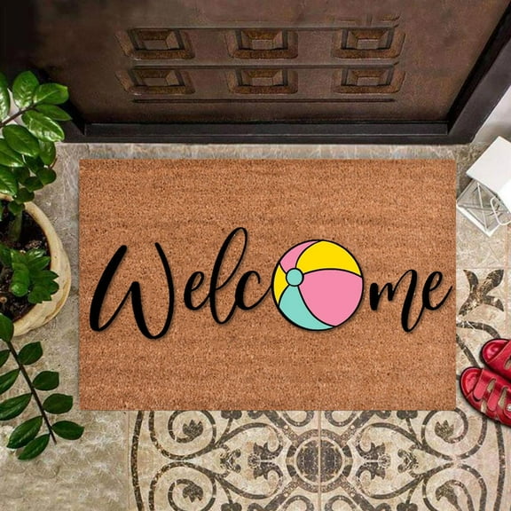 Bizhua Household Essentialssummer Welcome Sign Hello Sunshine Doormat Funny Cute Doormat Door Mat Welcome Friends Doormat Funny Doormat New Home Door Mat, Summer Door Mat D
