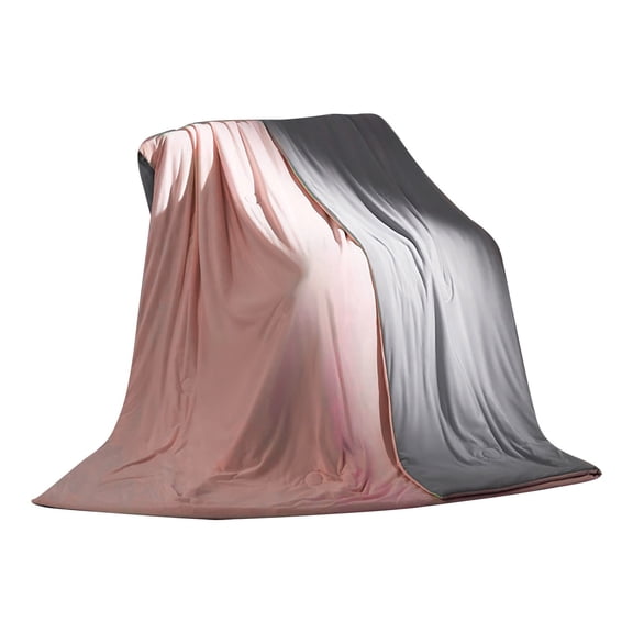 Bizhua Ice Silk Summer Quilt Pinksummer Ice Blanket Breathable and Cool Comforter Lightweight Bed Blanket Machine Washable