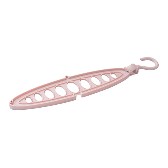 Bizhua Multifunctional Magic Clothes Hanger Pinkplastic Clothes Hanger 9 Holes Towel Hook Closet Organizer Plastic Storage Rack