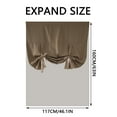 thumbnail image 1 of Bizhua Roman Blinds (117×160Cm) Fcheck Lace Up Curtains for Windows 46 X 63 Inch Rod Pocket Translucent Filter Curtains for Kitchen Bedroom Living Room Doors and Windows Farmhouse 1 Panel, 1 of 7