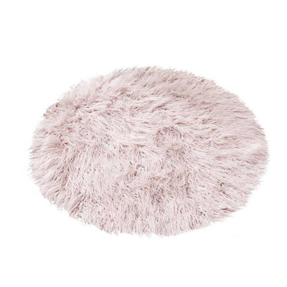 Bizhua Round Carpet Pink4 Colors Round Shape Shape Rugs Shaggy Rug Dining Room Bedroom
