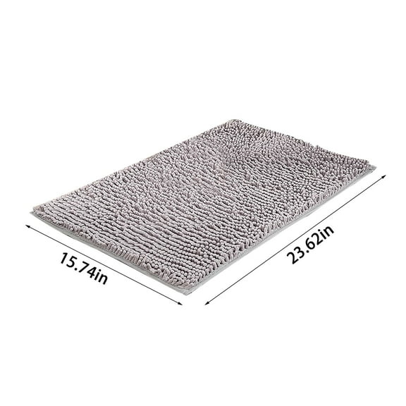 Bizhua Snow Blue Chenille Floor Matabsorbent Microfiber Dog Door Mat for Muddy Non Slip Washable Pet Rug Entryway Carpet Machine Washable Indoor Outdoor Mat