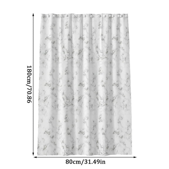 Bizhua Thickened Waterproof Fabric Marble Cloud Pattern Shower Curtain with Hooks 80X180Cmprinted Fabric Shower Curtain Thickened Waterproof Cloud Shower Curtain with Hook