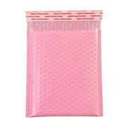 Bizhua Waterproof Bubble Courier Bag Pink 13*18+4Cm10Pcs Bubble Mailers Padded Envelopes Lined Poly Mailer Self Seal Pink