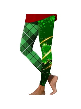 COMIOR Woman St Patrick's Day Leggings Ladies Green Shamrock Pants Tummy  Control Tights Workout Yoga Pants Fitness Pants : : Clothing,  Shoes