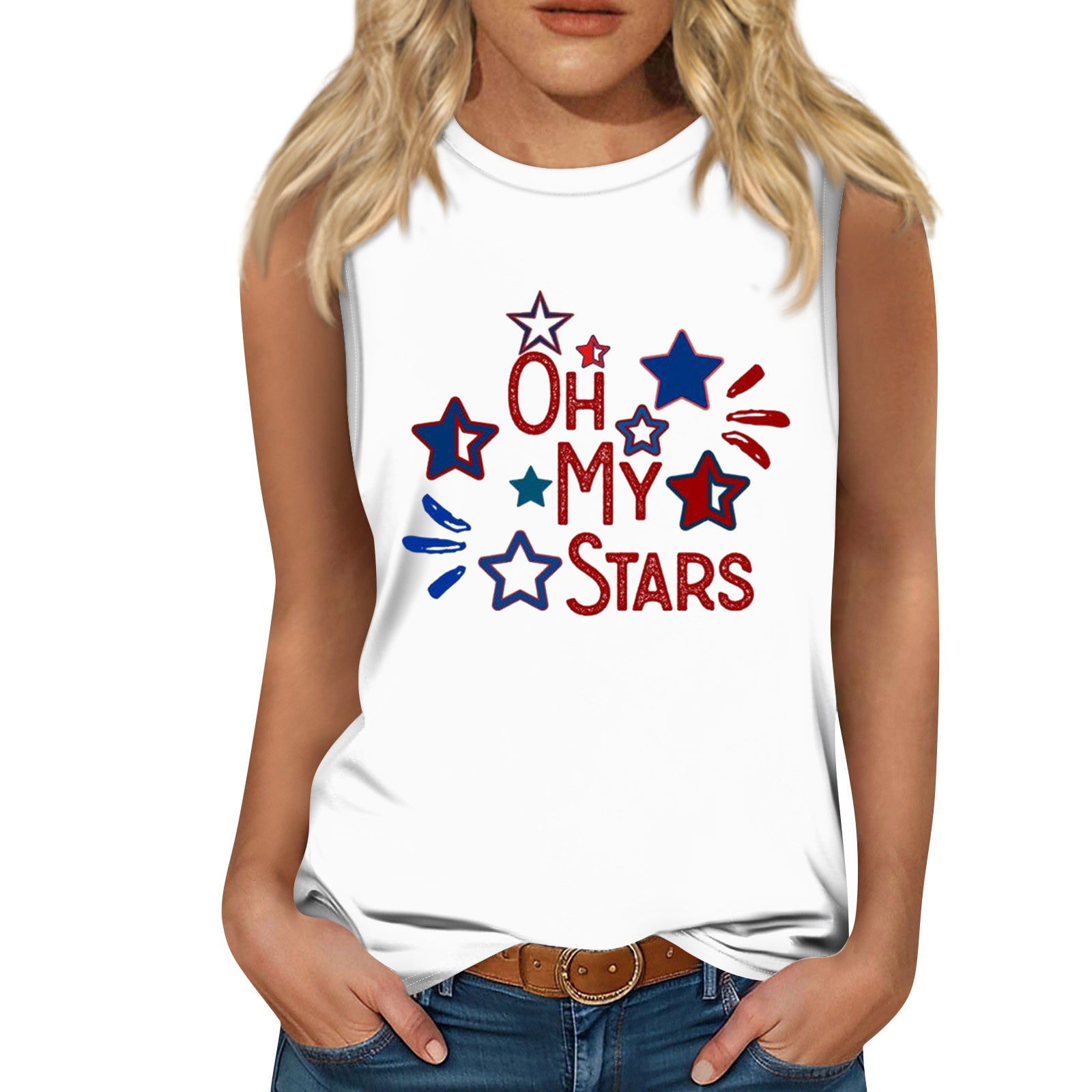 4th of july denim vest