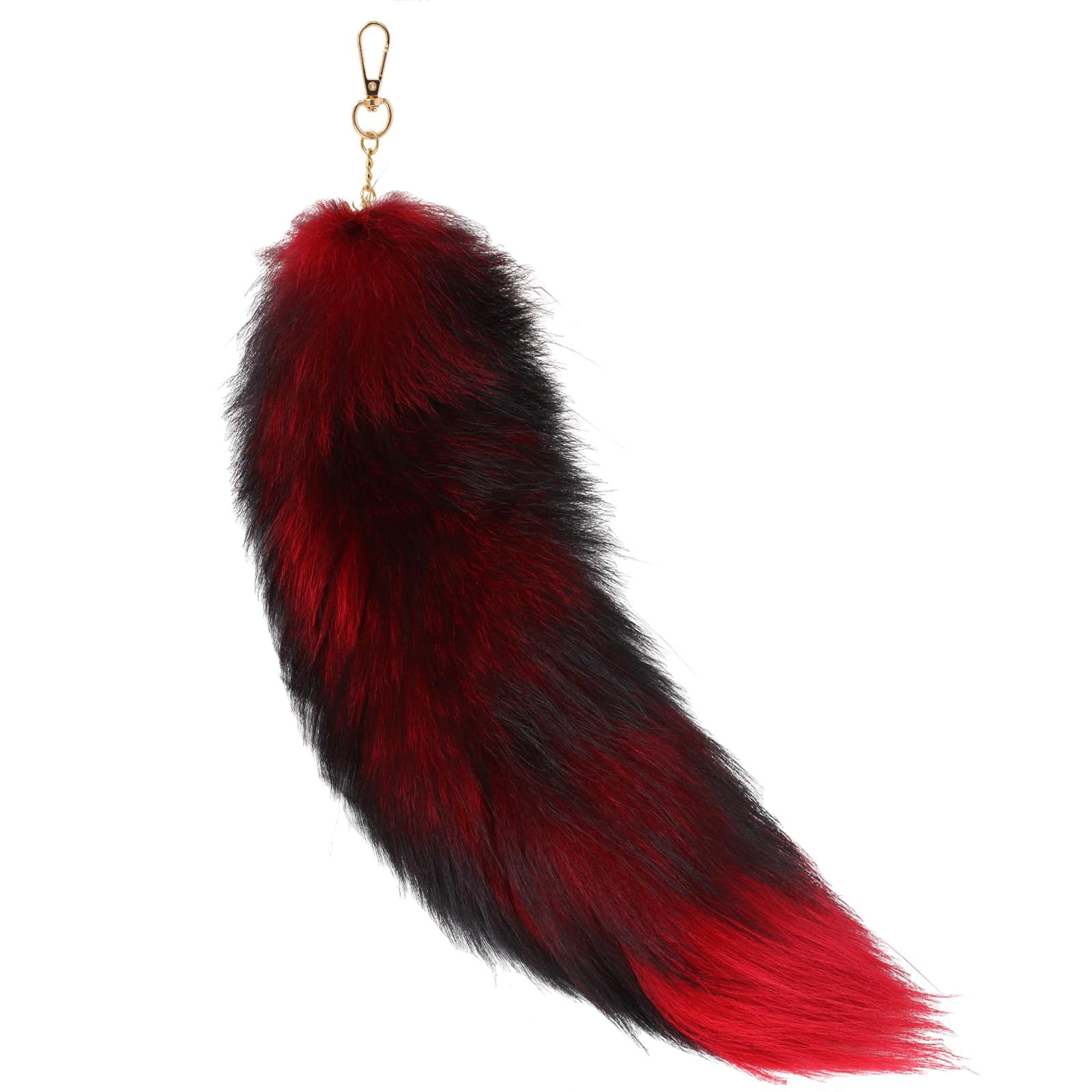 Fox Tail 16 Inch Therian Schwanz - Fuchsschwanz Für Cosplay & Furry | Schwarz