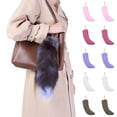 thumbnail image 1 of Biziza Keychain Backpack Fox Tail 15.75inch Animal Tail Shaggy Faux Fur Tail Realistic Fox Tail Keychain Decorative Therian Tail for Handbag Backpack Cosplay, 1 of 6