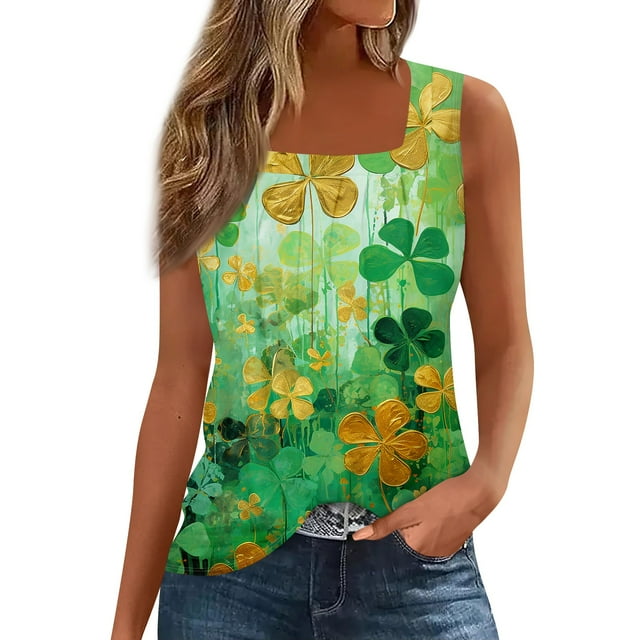 st patricks day tank tops walmart