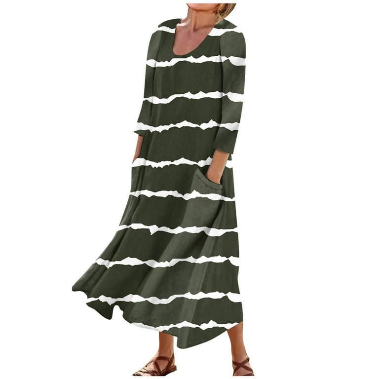 Casual Daily Gradient Print Letter Print Pocket V Neck Long Sleeve Dresses Casual Daily Gradient Print Letter Print Pocket V Neck Long Sleeve Dresses