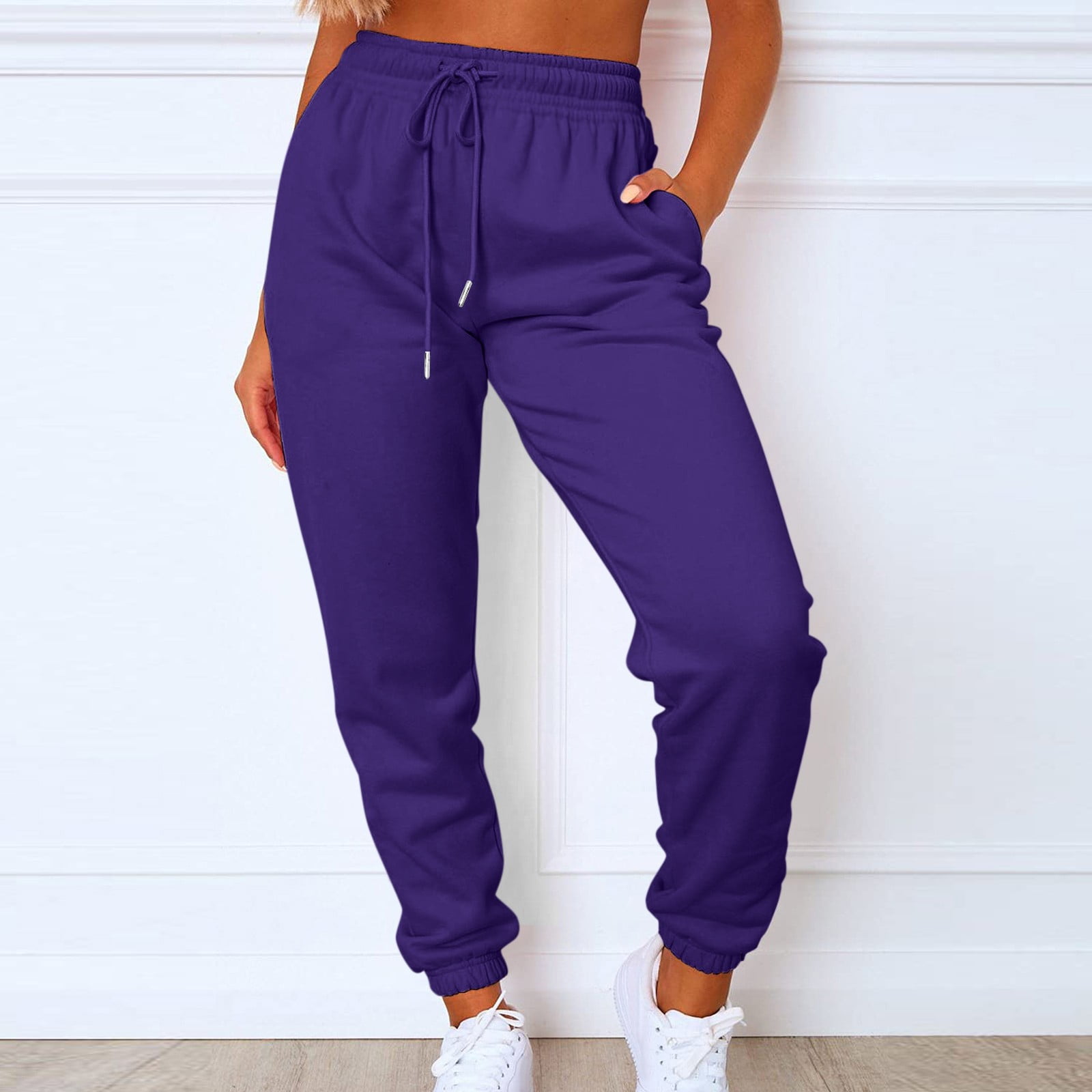 Biziza Women's Jogger Pants Lounge HighWaisted Cinched Sweatpants for