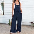 Biziza Women's Sleeveless One Piece Jumpsuits Loose Long Pants Rompers