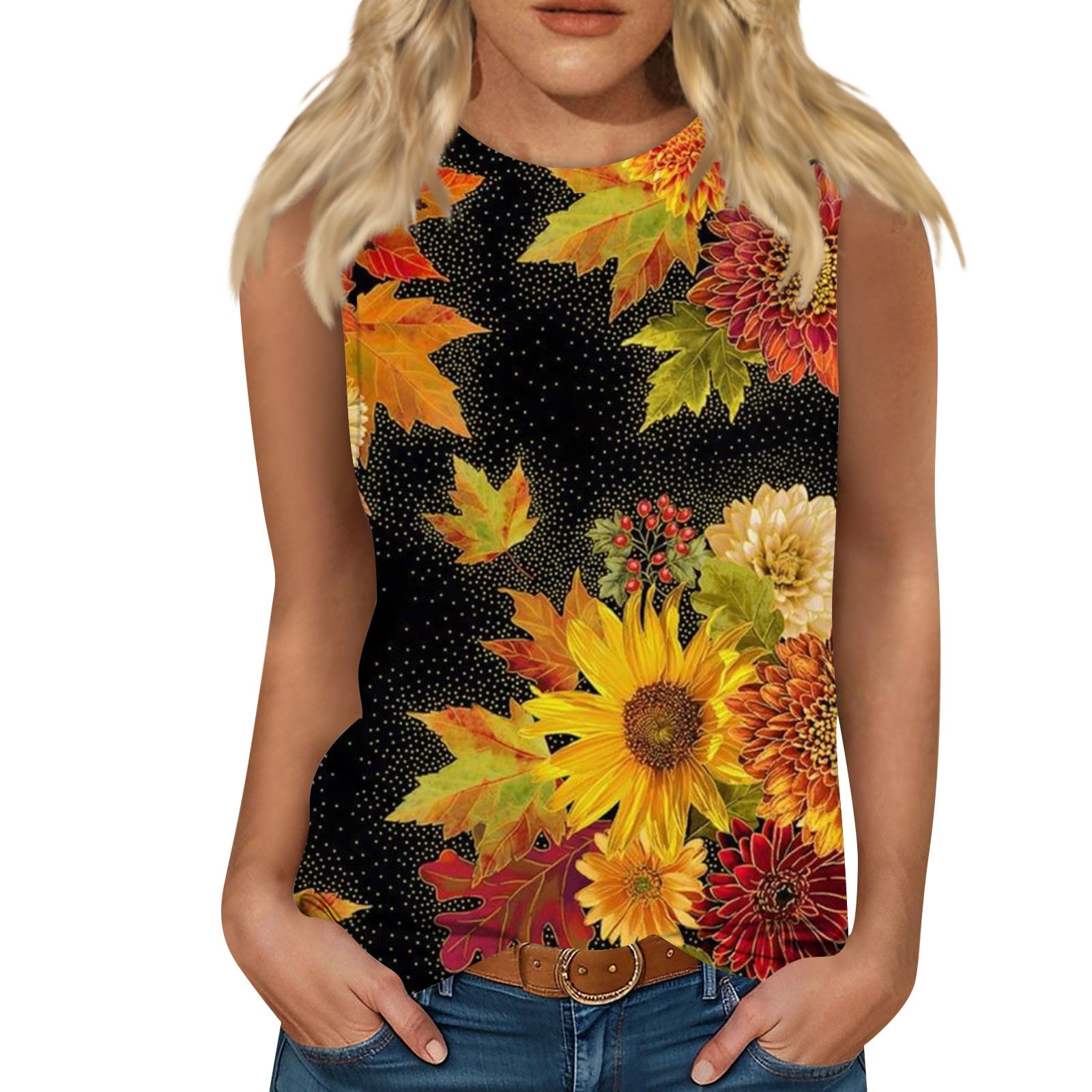 Biziza Womens Cap Sleeve Tank Tops 2024 Sleeveless Shirts Loose Fit