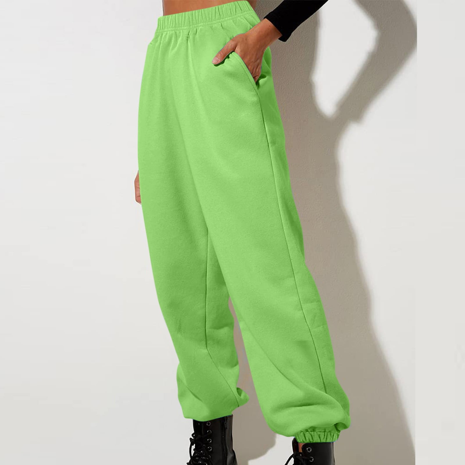 Biziza Yoga Pants Women Baggy HighWaist Womens Cinched Sweatpants