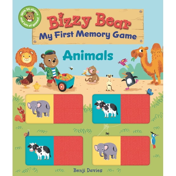 Bizzy Bear Bizzy Bear: My First Memory Game: Animals: (Interactive Memorization Board Book about Animals on the Farm, at the Zoo, a, (Board Book)
