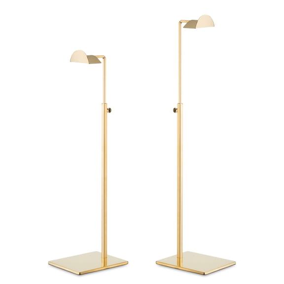 Bjewego 2 Pack Adjustable Table Polished Gold Purse Display Stand