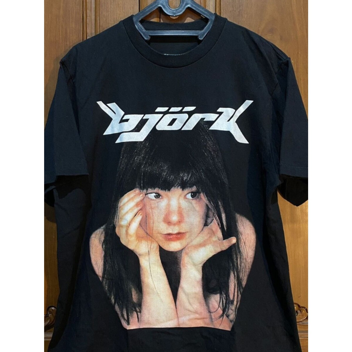 Bjork 90s Tour Shirt, Bjork 100% Cotton Black Unisex100% cotton